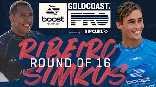 Vasco Ribeiro vs Sheldon Simkus | Boost Mobile Gold Coast Pro - Round of 16 Heat Replay