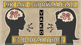 Як МИ СПРИЙМАЄМО інформацію? Репрезентативні системи