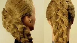 Плетение косы из 5 прядей. 5 Strand Braid (hairstyle for long hair)