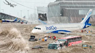 Airport in India Flooded! Cyclone Michaung flooding inundates Chennai, Tamil Nadu