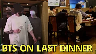 BTS Go on Dinner after Suga Concert in Seoul, BTS LAST Dinner Together Jungkook Jimin Taehyung v rm