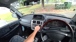 Mitsubishi Pajero POV Back Road Driving Exploration (4K Ultra HD)