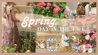 SPRING DAY IN THE LIFE | errands, crafting, garden potting station, & date night 🌸