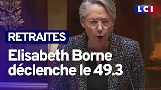 Sous les huées, Elisabeth Borne déclenche le 49.3 à l'Assemblée - REPLAY