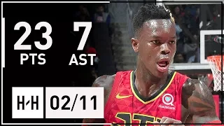 Dennis Schroder Full Highlights Pistons vs Hawks (2018.02.11) - 23 Pts, 7 Ast, CLUTCH FTs!