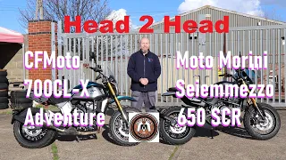 Head to Head Moto Morini Seiemmezzo VS CFMoto CL-X Adventure