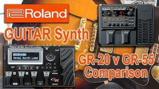 Roland GR-20 v GR-55 Guitar Synthesizer Comparison