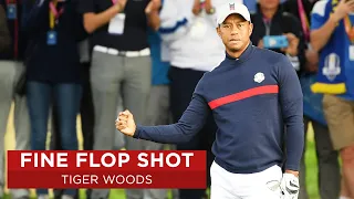 Tiger Woods Pulls Off Amazing Flop Shot | 2018 Ryder Cup