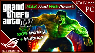 GTA IV HULK Mod | With Power's | Step By Step Method | GTA 4 Mod | in Hindi Urdu
