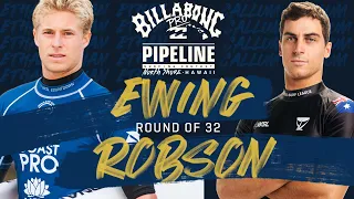 Ewing vs Robson Billabong Pro Pipeline - Round of 32 Heat Replay