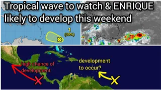 Tropics update: Tropical wave to watch • ENRIQUE to develop this weekend