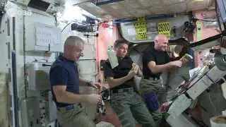 Crew life: an astronaut's dinner