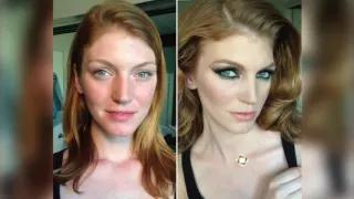 30 порноактрис до и после макияжа