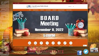 Board of Education Meeting November 9, 2022