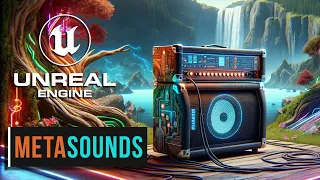 01.🔊Unreal Engine Metasounds. Intro. Wave player, input triggers, attenuation, mixer, gain, patch.