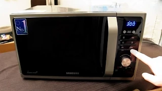 Samsung MG23F301TAS Microwave Unboxing and first use