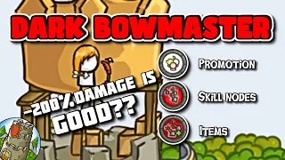 Grow Castle Hero Guide | Dark Bowmaster | Skillnodes, promotion and items explained