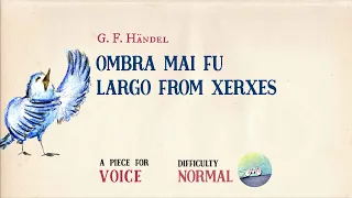 🎹 G.F. Handel - Ombra mai fu, Largo from Xerxes [Piano Accompaniment] [Playback for Voice]🎹