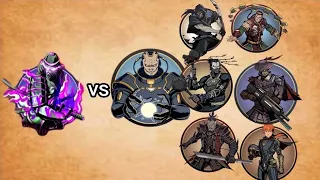 Shadow Fight 2 || Purple shogun vs TITAN Bodyguards 「iOS/Android Gameplay」
