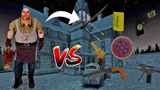 Mr Meat vs All Weapons in Mr Meat Game Series | Weapon Battle #16