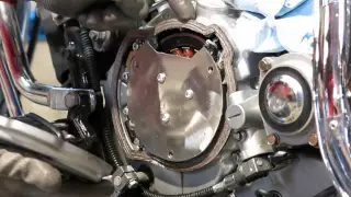 Kawasaki Vulcan VN750 stator replacement without removing the engine