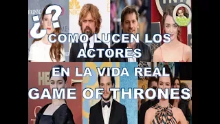 Como  lucen los actores de Juego de Tronos en la vida real