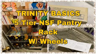 TRINITY BASICS 5-TIER PANTRY RACK W/ WHEELS