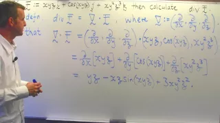 Divergence of a vector field: Vector Calculus