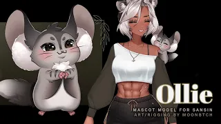 OLLIE LIVE2D SHOWCASE | Mascot Model for Sansin