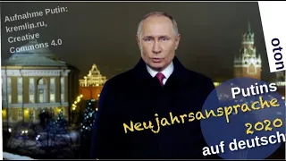 Putins Neujahrsansprache 2020 auf deutsch