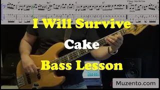 I Will Survive - Cake - Bass Lesson