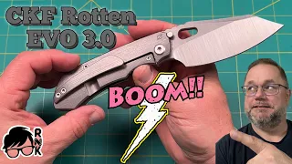 Review/impression of a CKF Rotten EVO 3.0 knife… this mid-tech has some insanely good touches! Wow!