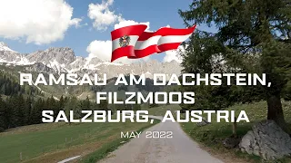 Driving in Austria - Ramsau am Dachstein, Filzmoos, Oberhofalm, Almsee | 4k