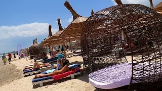 Romania, Mamaia Relaxing Sunny Beach Walk, Black Sea Summer Time Fun【4K】