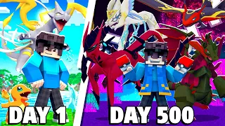 Tóm tắt 500 Ngày Minecraft Pixelmon Ultra Fusion Sinh Tồn Siêu Khó [FULL MOVIE]
