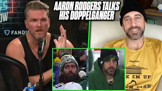 Aaron Rodgers Thinks His "Doppelganger" Was A Paid Actor?! | Pat McAfee Reacts