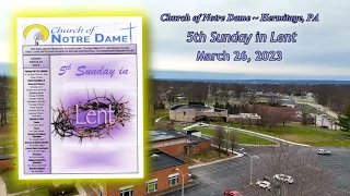 Church of Notre Dame Sunday Catholic Mass – March 26, 2023