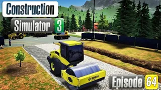 Finally,I fully build a reinforce and compact a Gravel!!|Construction simulator 3|[Episode:64]