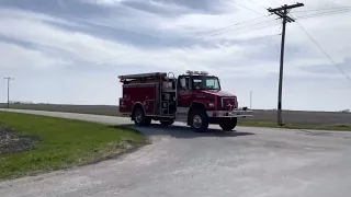 Multiple Departments And POVs Responding To A Working Hay Barn Fire