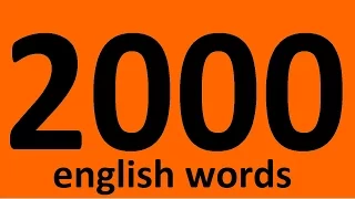 2000 ENGLISH WORDS WITH EXAMPLES. Vocabulary words. English. Learn English words