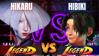 SF6 - HIKARU (AKI) VS HIBIKI (Lily) - Ranked Matches