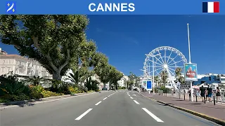 Driving in Cannes, France. 4K