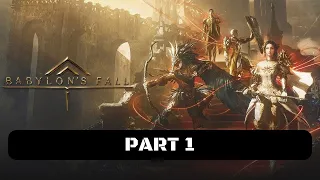 Babylon's Fall Walkthrough Gameplay Part 1 - Intro, Character Customisation, Gideon