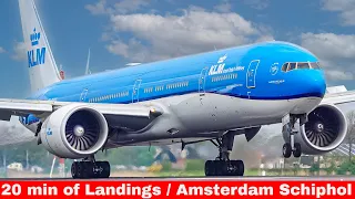 20 Minutes of Landings  | AMSTERDAM SCHIPHOL AIRPORT  | PLANE SPOTTING  | 2023