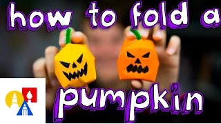 How To Make An Origami Water Bomb Pumpkin