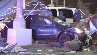 Vehicle Slams into Taco Stand: 1 Killed, 12 Injured