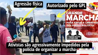 Ativistas agressivamente impedidos pela polícia de organizar a marcha