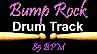 Bump Rock Drum Track - 85 BPM Drum Beats for Bass Guitar, Instrumental Drum Beat 🥁528