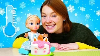 Puppenvideo für Kinder auf Deutsch - Anna und Elsa aus ‘‘Die Eiskönigin‘‘ - 2 Folgen am Stück
