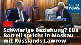 Borrell und Lawrow: Treffen in Moskau